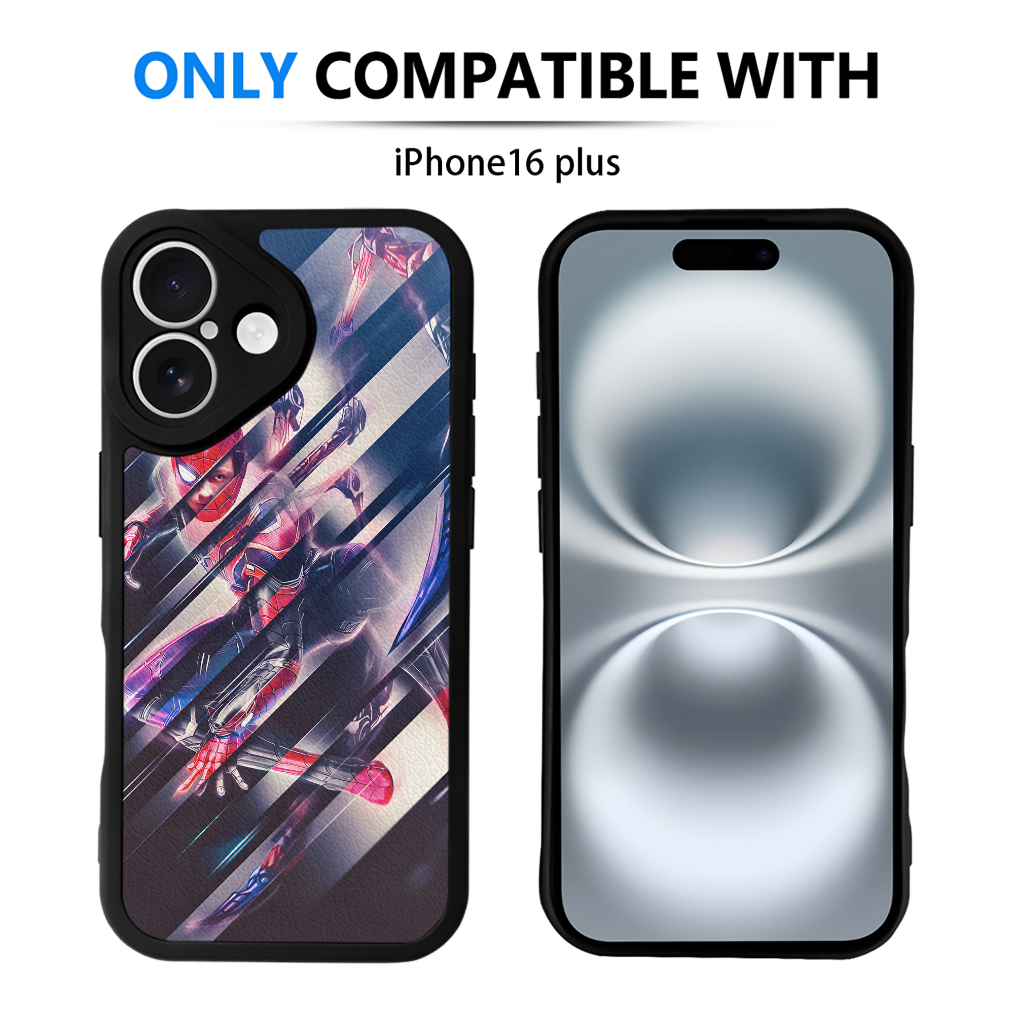 （画像用） アベンジャーズ The Avengers 【iPhone 16シリーズ対応】シリコンスマホケース（レザー調） 材質：シリコン